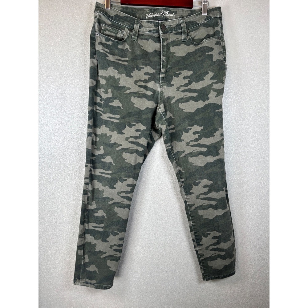 Universal Thread Camo‎ High Rise Skinny Crop Pants Women's Size 12/31